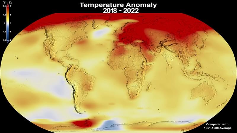 GISTEMP 2022 Temperature Anomaly Both Celsius Fahrenheit c NASA