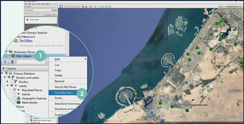 Subject Update How To Organise Save And Tour Placemarks Figure 2