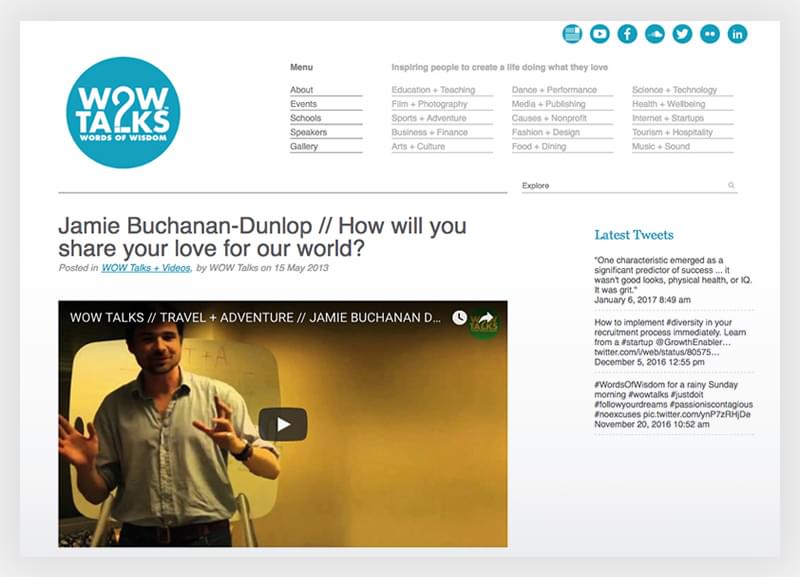 Jamie Buchanan-Dunlop // How will you share your love for our world?