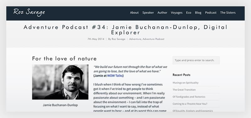 Adventure Podcast #34: Jamie Buchanan-Dunlop, Digital Explorer