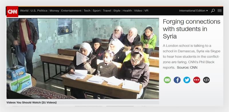 Forging connections with students in Syria