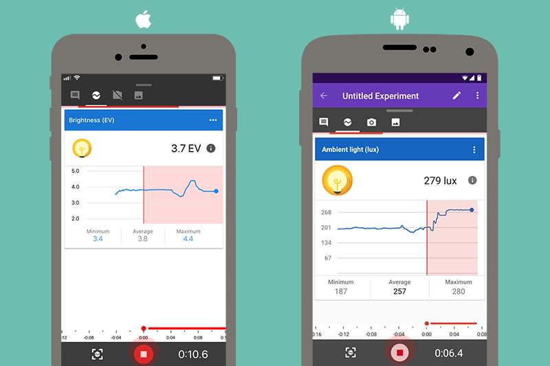 Subject Update How To Use Light Sensor On The Science Journal App Figure 4